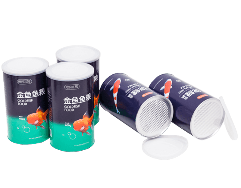 Composite Can Fish Food Container FDA Boxes Packaging