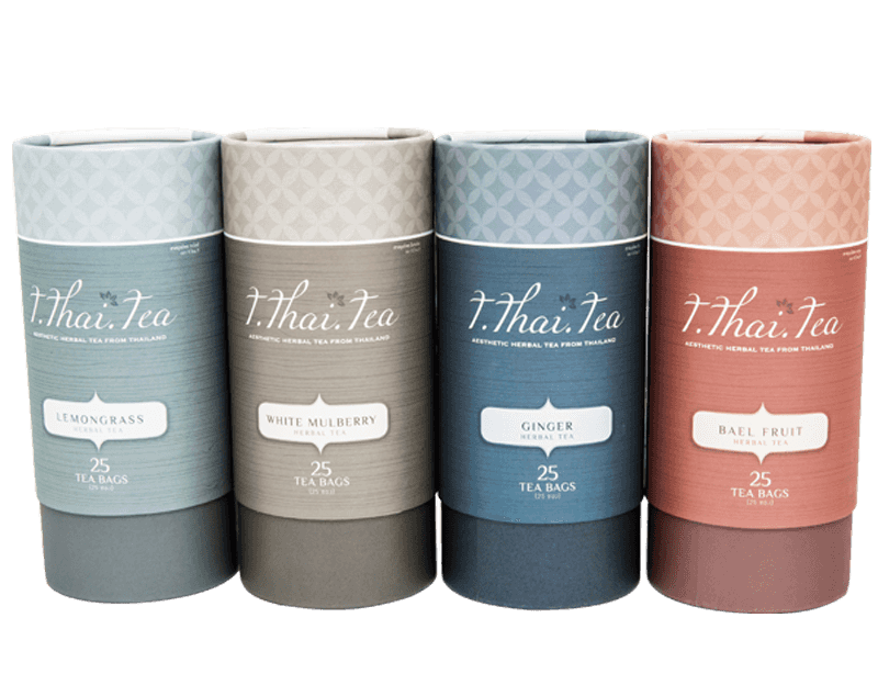 Herbal Tea paper canister Private design tea tube carton box