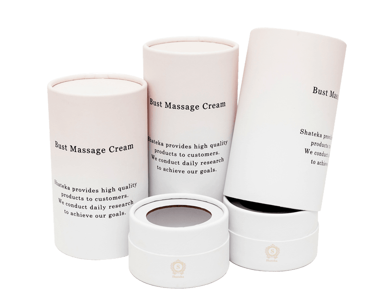 Cardboard Round Box Skincare Packaging Box with Paper Tray