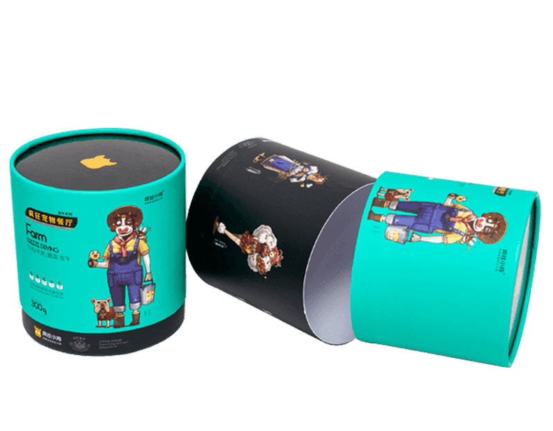 Fancy Dog Food Container Paper Tube Dog Food Packaging