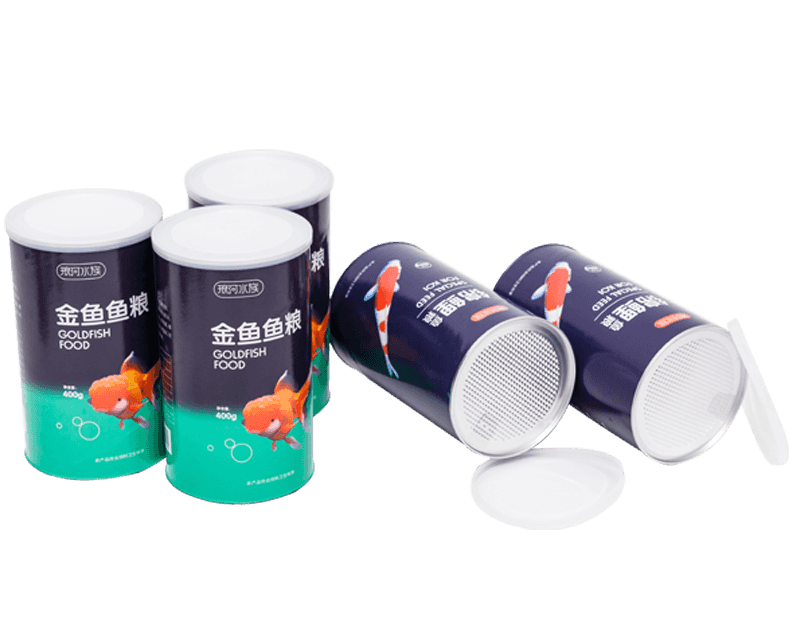 Composite Can Fish Food Container FDA Boxes Packaging