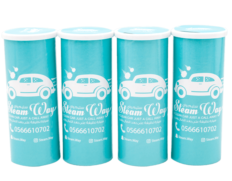 Customized Promotional Round Box Car Tissues