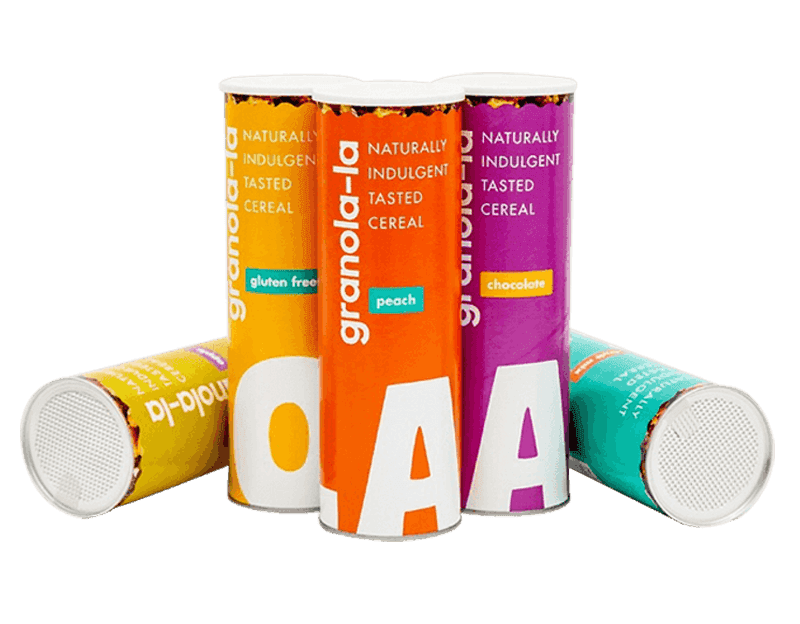 Custom made Muesli cereal paper tube packaging box