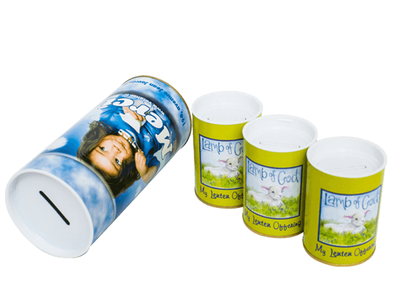 Private label Charity Collection Box Paper coin bank box
