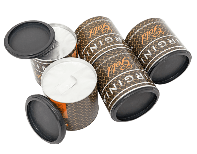 Cylinder 99*100MM Composite Tobacco Leaves Packaging