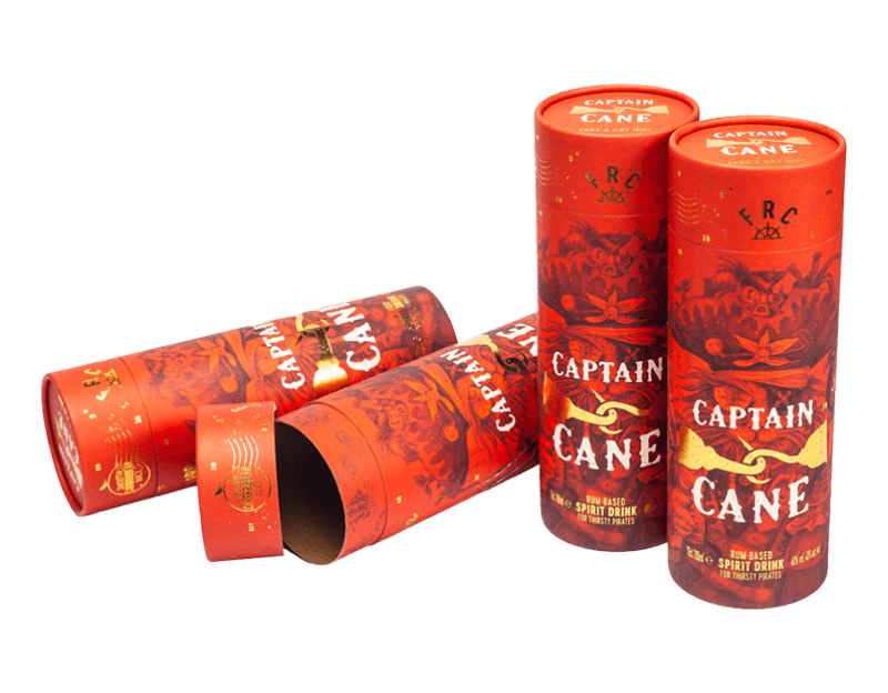 Biodegradable All Paper Material Wine Cylinder Tube Box 