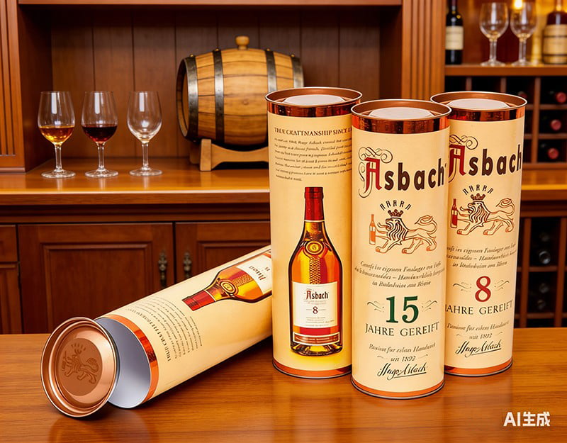 High-end Luxury Carton Tube  Paper Tube Box Wine