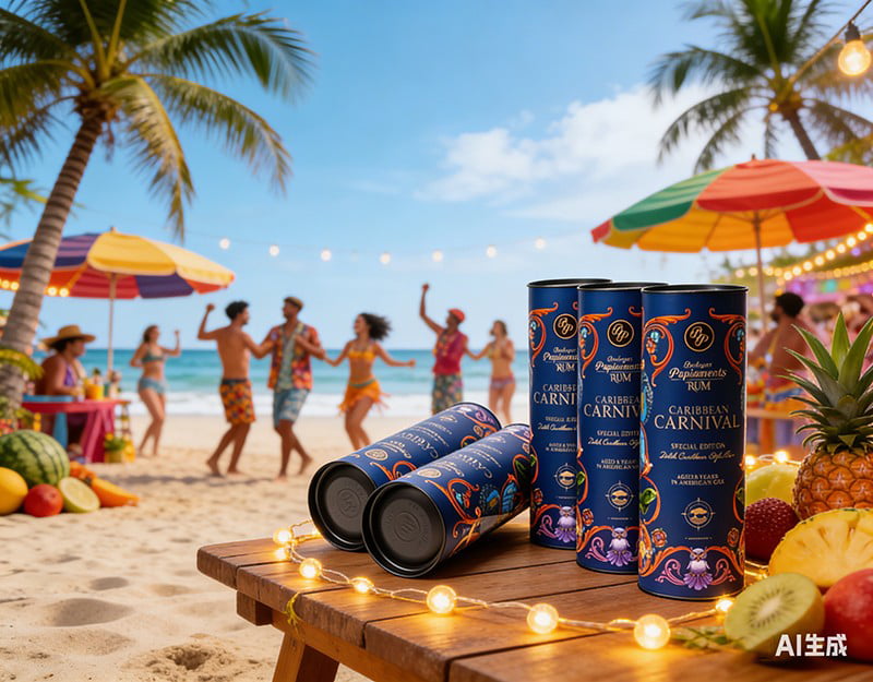Recyclable Kraft Paper Wine Tube Packaging