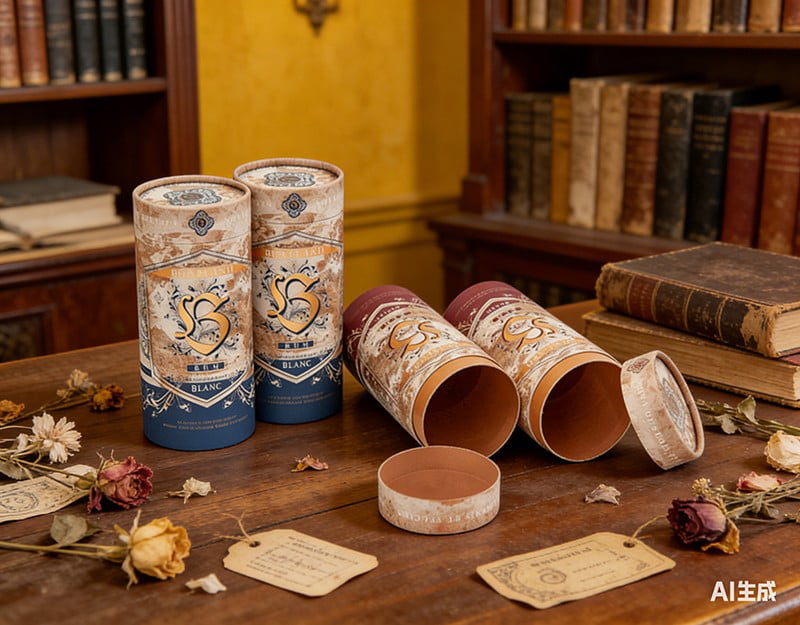 Champagne Wine Gift Box Round Box