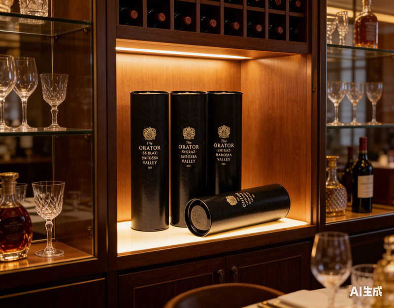 Luxury Wine Tube Boxes with Metal Ends