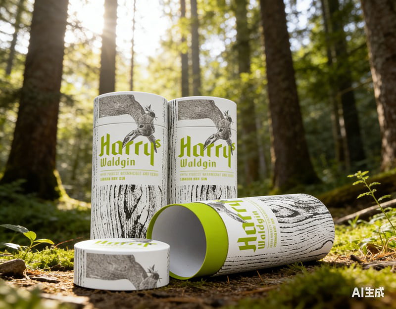 Single Paper Custom Glass Wine bottle Packaging