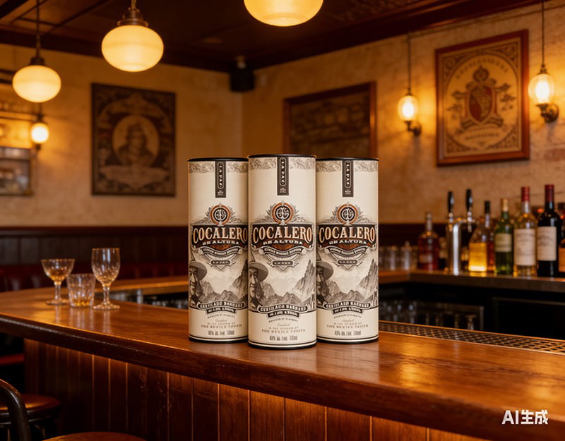 Custom Cylinder Paper Wine glass box