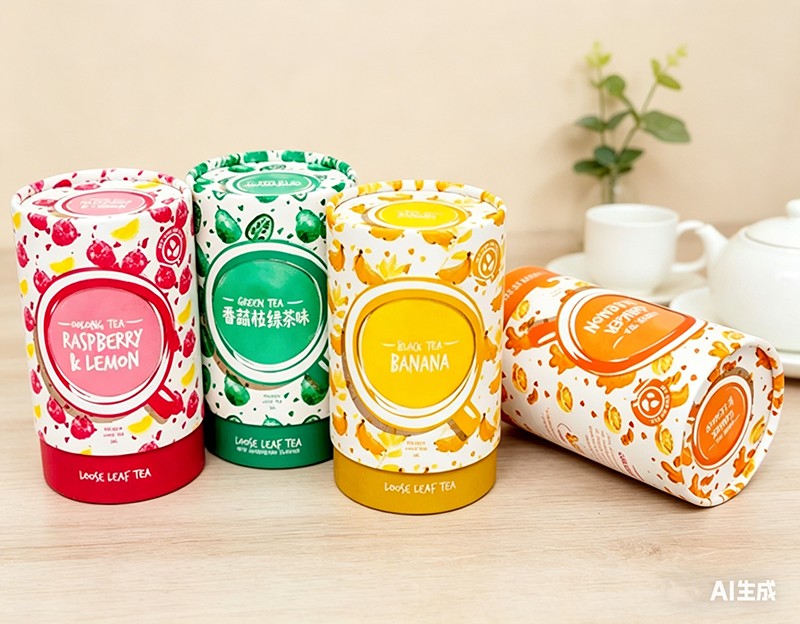 Unique Design Loose Leaf Tea Container Paper Box