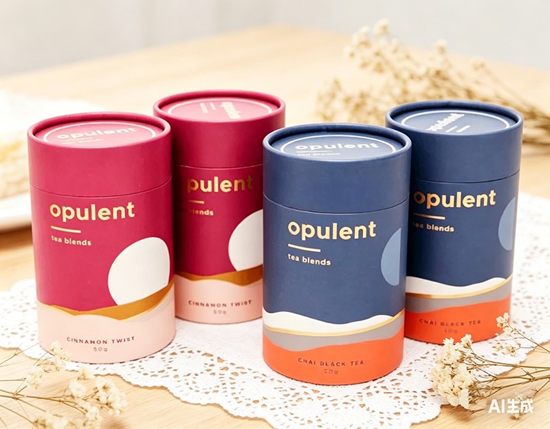 Cardboard Paper Tube Herbal Tea Packaging Dried