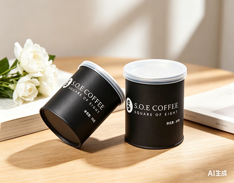 Custom Size Airtight Paper Tube Coffee Packaging to Retain Freshness