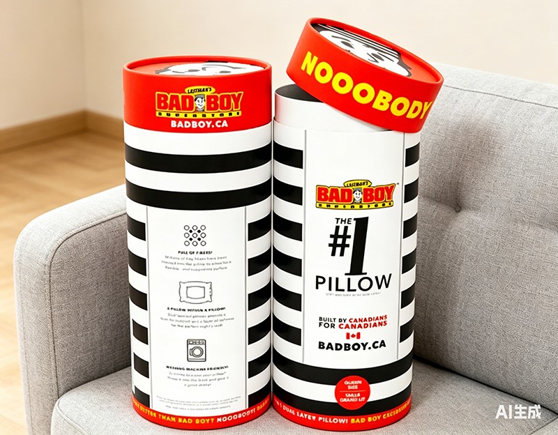 OEM (198.3-201.6)*500MM Cylinder Shape Pillow Packaging Box