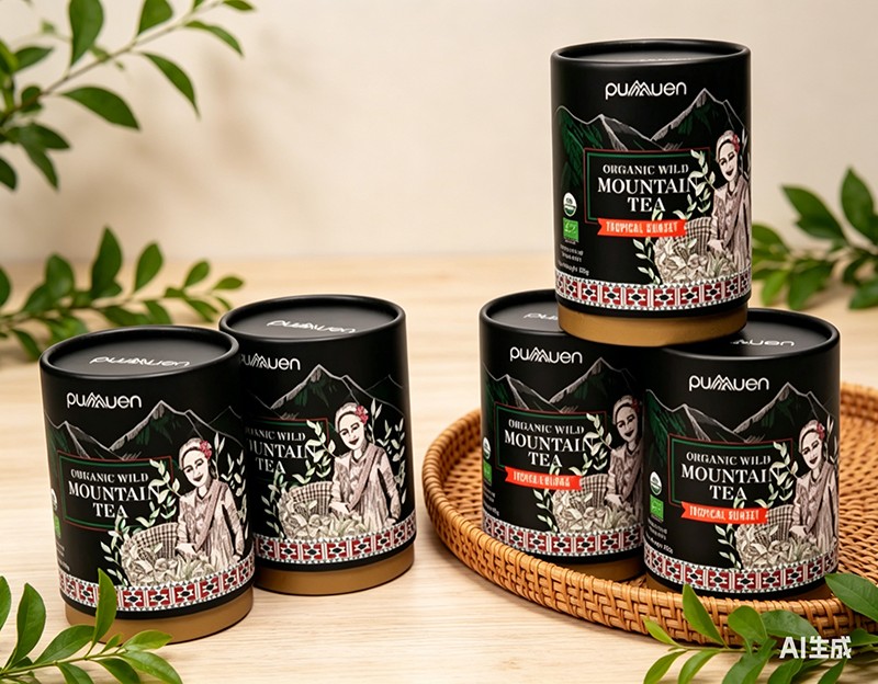 Cylinder Aluminium Foil Cardboard Tea Cans Paper Tube Canister for Food Packaging