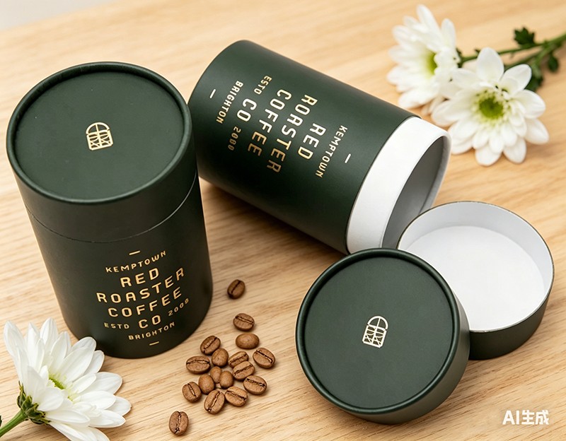 Creative Custom Printed Food Packaging Box Cylinder