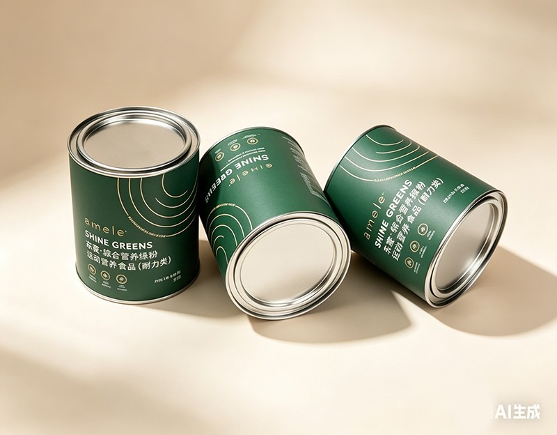 Double Sealed Airtight Paper Can For 150G Green Powders