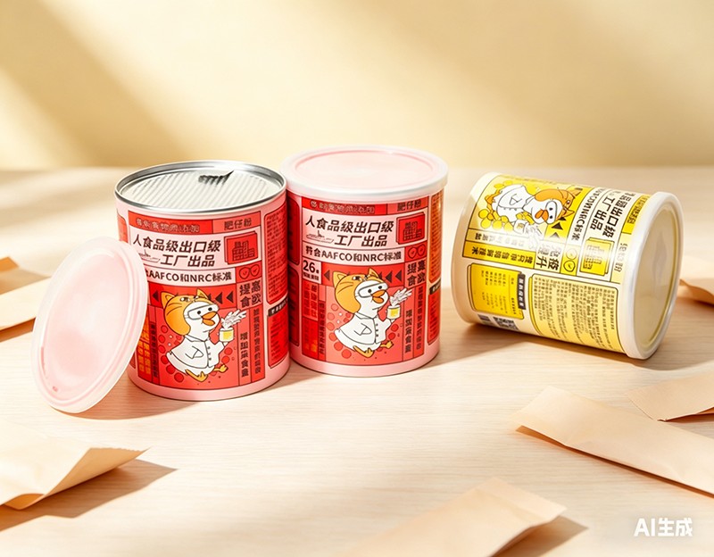 Wholesale High Barrier Airtight Composite Paper Can for Dry Pet Food & Snacks