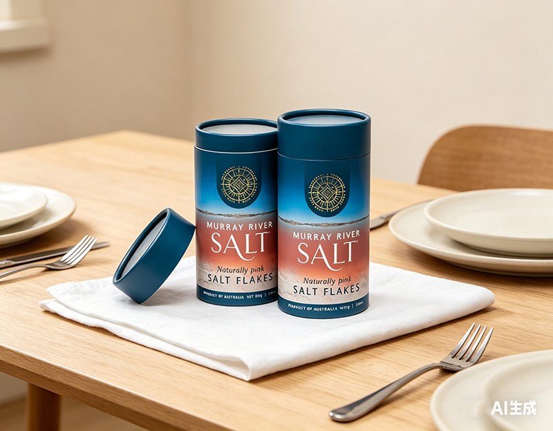 Custom Print Cardboard Cylinder Package Boxes Paper Tube for Salt Packaging