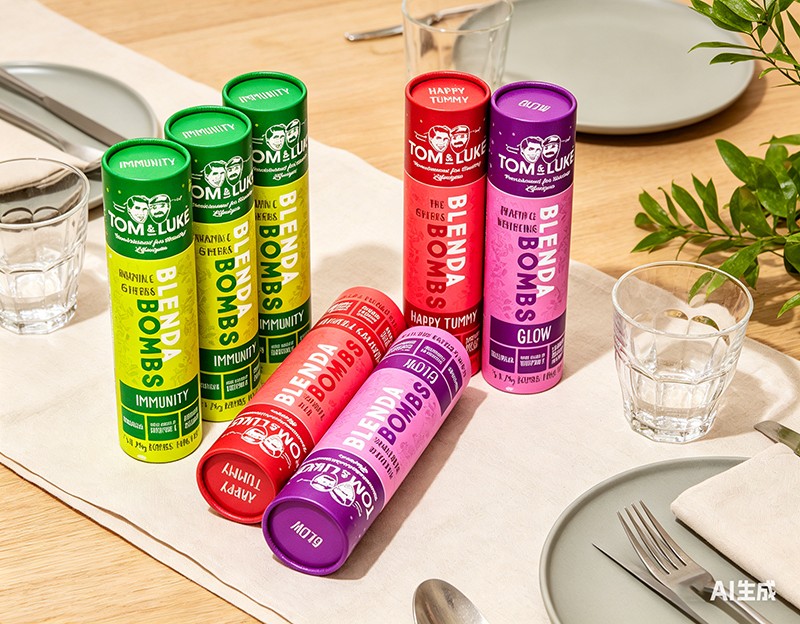 Custom Print Paper Tube Food Grade Smoothie Balls