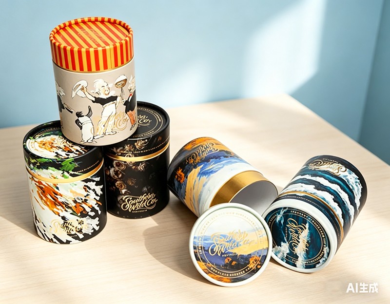 Recyclable Custom Decorative Candle Paper Tube with Custom Printing