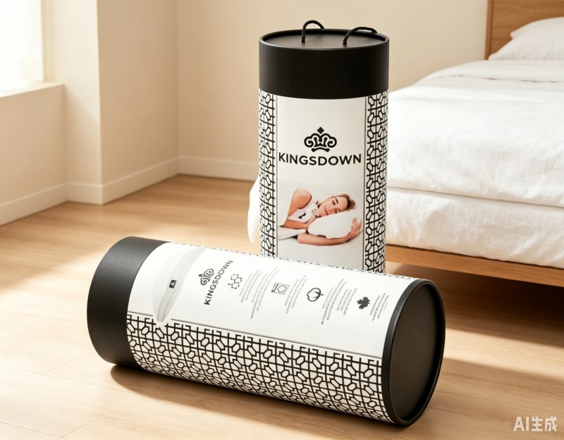 Custom Logo Round Paper Pillow Box With Handle
