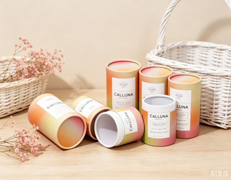  Custom Print Cardboard Paper Tube Packaging for Perfume