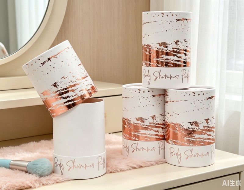 Eco Friendly Pink Empty Loose Powder Packaging