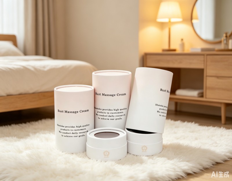 Cardboard Round Box Skincare Packaging Box with Paper Tray