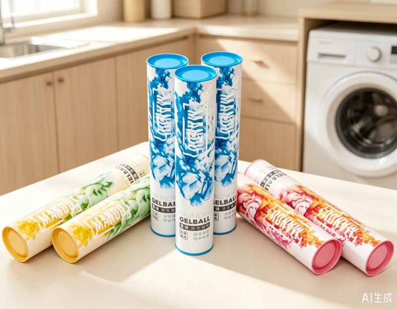 Paper Tube Packaging for Laundry Beads