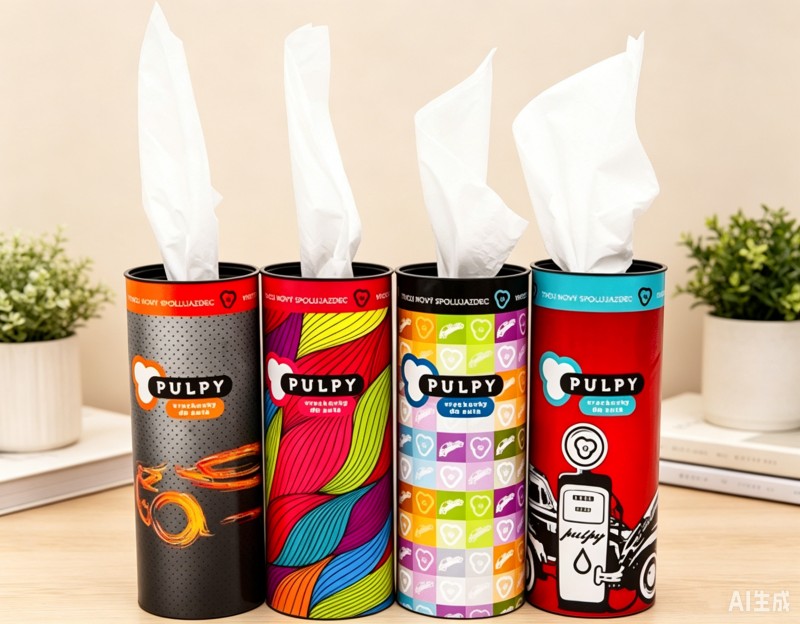 Price Round Tissue Box for Vehicle Car Cup Facial Tissue Packs